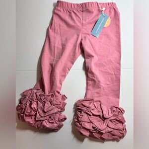 Bailey’s Blossom Pink Ruffle Kids Leggings